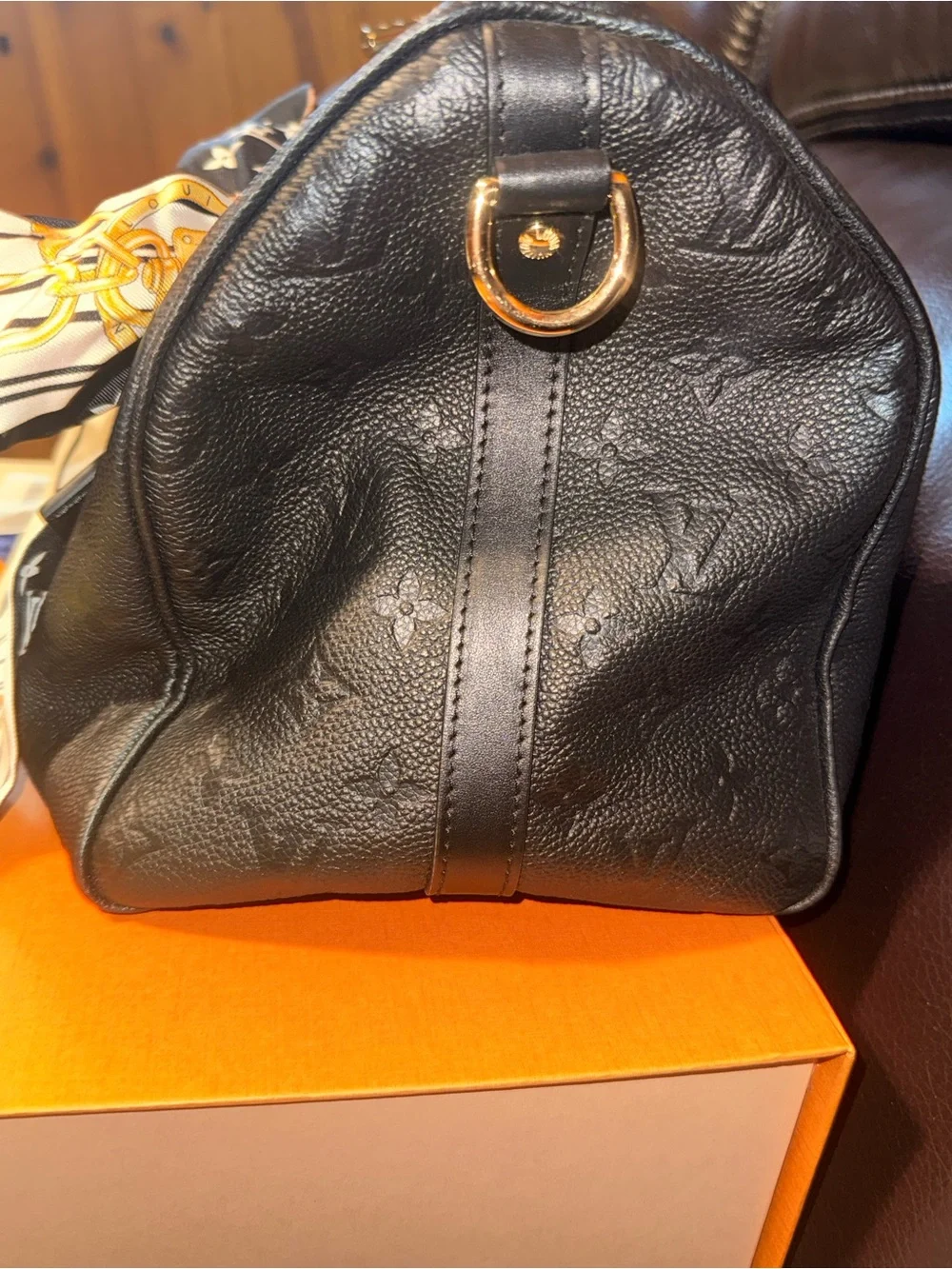 Louis Vuitton Speedy Soft 30 Handbag with Authentic Bandeau